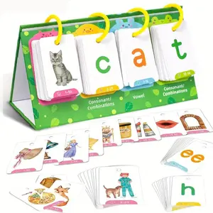 Word Shape Color Cognition Math Themed Flash Cards, 1 Count Reading Counting Spelling Learning Cards, Creative Learning Toy for Gifts, Flashcards