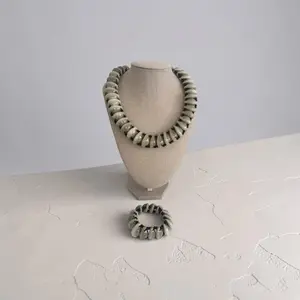 The Single Cowrie Bracelet and Necklace Set
