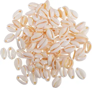 100Pcs Cowrie Shell Beads White Natural Shell Bead for Jewelry Making Summer Beach Seashells for DIY Craft Bracelets Necklaces Anklets Adorning Hair Locks and Braids Also in Ethiopia Taba Clay Serving Plate or Bowl