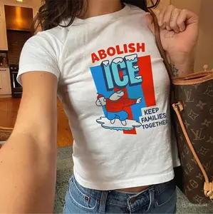 Abolish ICE Tee, No Human Is Illegal