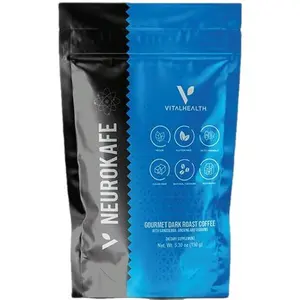 V-NEUROKAFE helps with the metabolism, may help with stress.  The coffee is a 50 product serving.