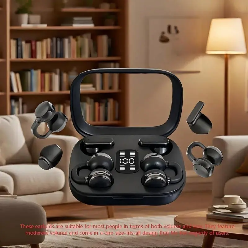 2 Pairs Bluetooth 5.4 TWS Wireless Earbuds with Audios, HiFi Stereo Sound, Noise-Cancelling, LED Display, Waterproof In-Ear Premium Headphones