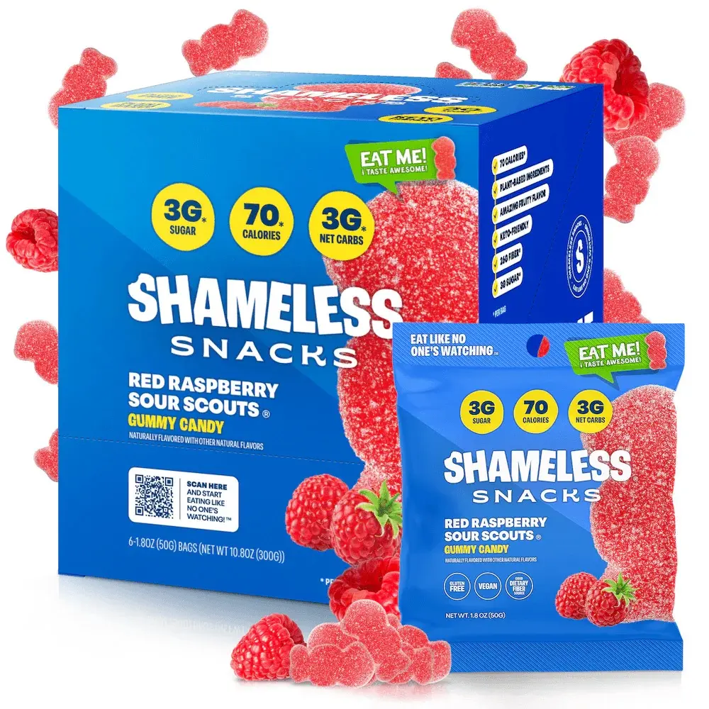 Shameless Snacks High-Fiber Chewable Dietary Gummies - Natural Digestive Wellness Supplement for Adults (US), Gut Support, Digestive Aid, Fiber Foods, Self Care Products, Prop 65 Safe, Dietary Fiber