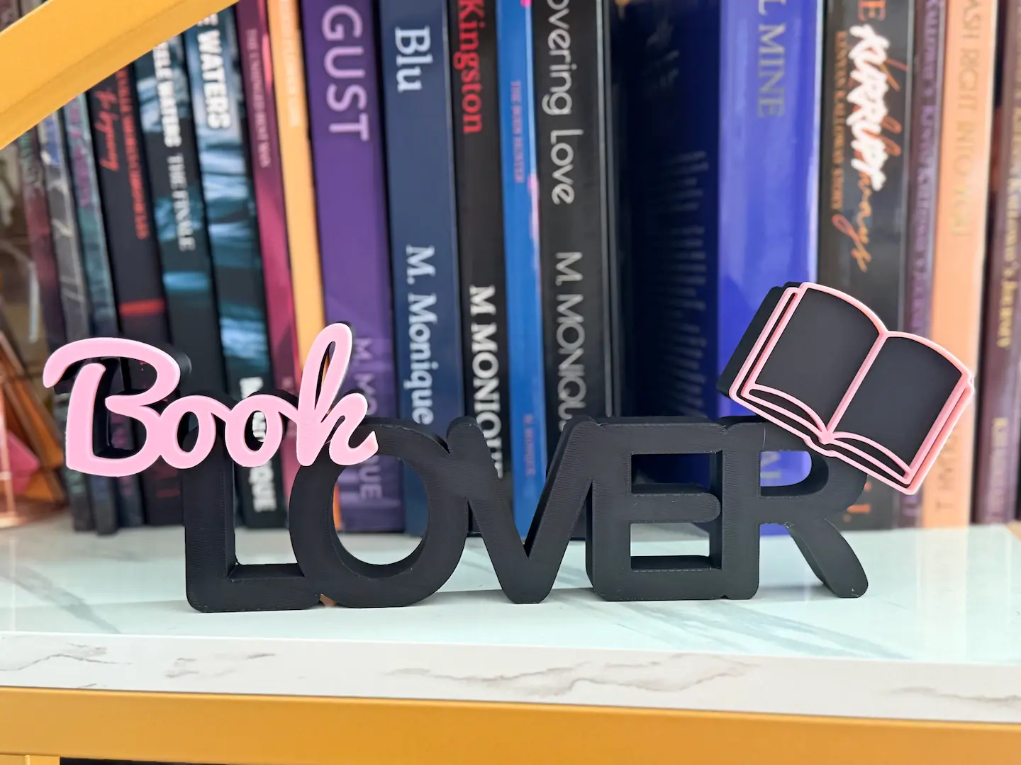 Book Lover Shelf Decor ✨📚 | 3D Printed Layered Sign