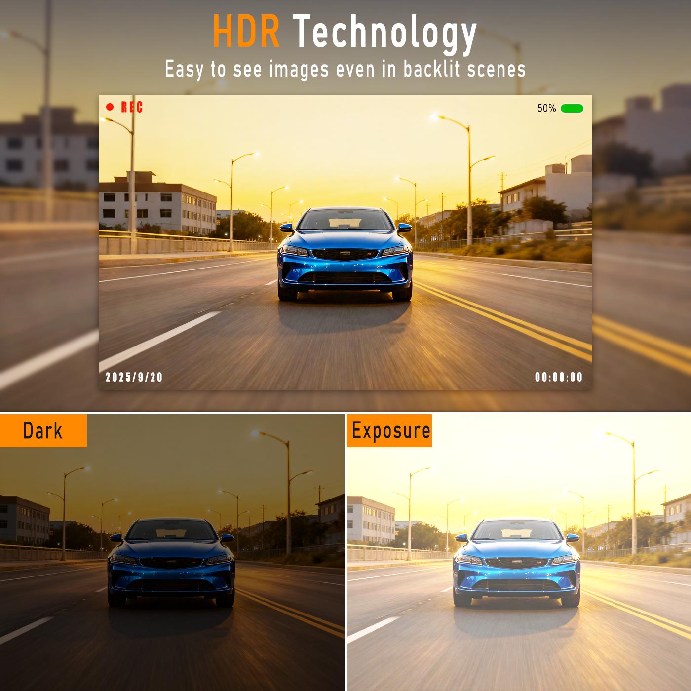 BCUOZ 360 Degree View 4 Channel Dash Cam Front and Rear Inside Left Right, Dash Camera for Cars, Built-in GPS WiFi Night Vision, 24/7 Recording Parking Mode Monitor, Free 64G Card Automotive Dashcam Interior Dashcam