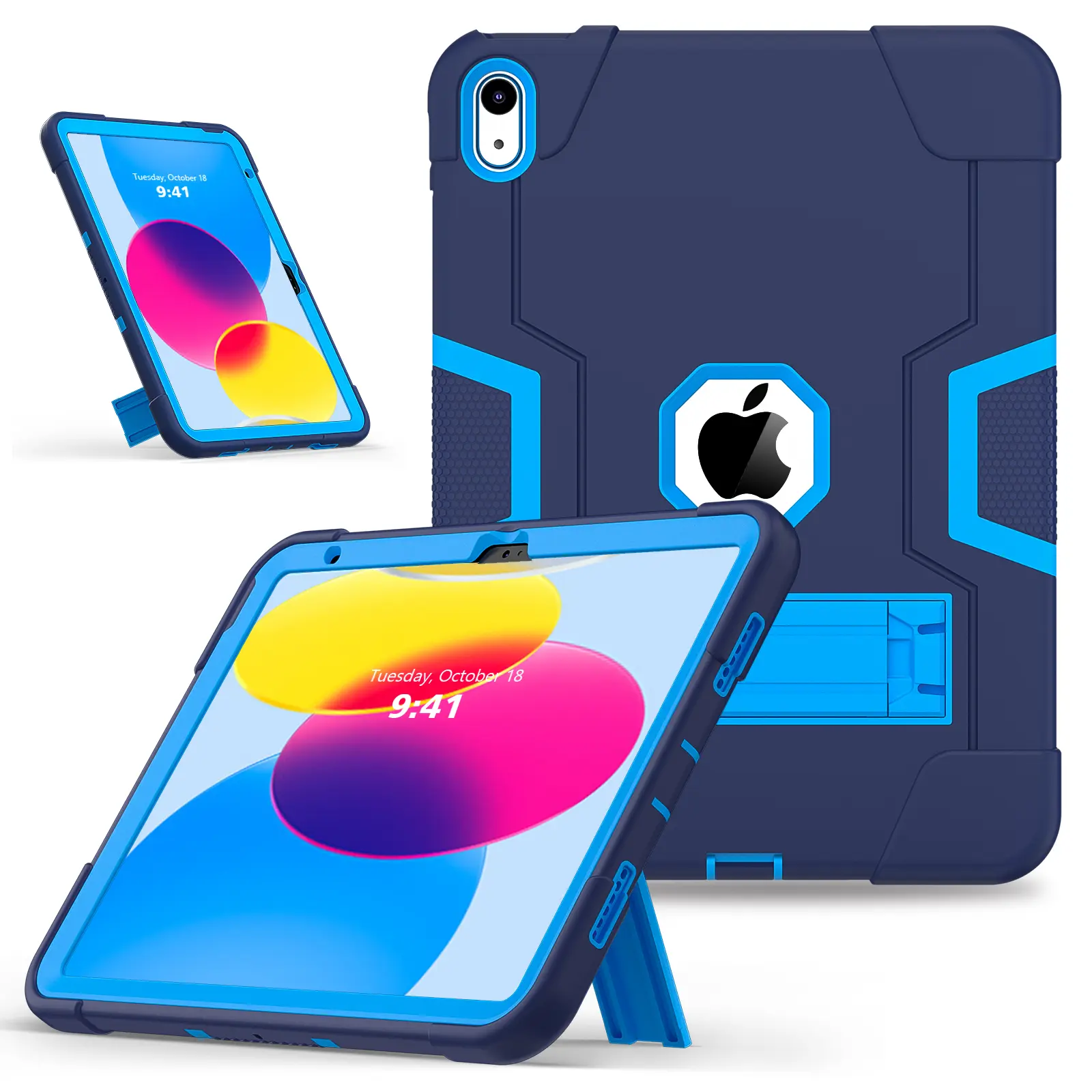 Shockproof kickstand case for iPad 10.2 , 10th, 10.9, 11 inch, Mini 6