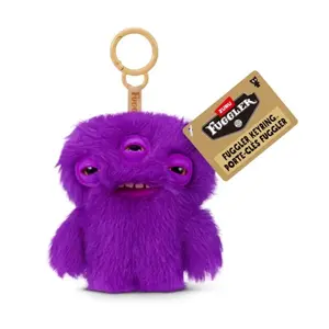 ZURU Fugglers Keyring Charm 5" Plushies (Purple Annoyed Alien)