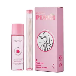 Peach Ear Hole Cleaning Liquid Ear Hole Cleaning Thread Anti clogging Thread Cleaning Dirt Ear Hole Cleaning Thread Set