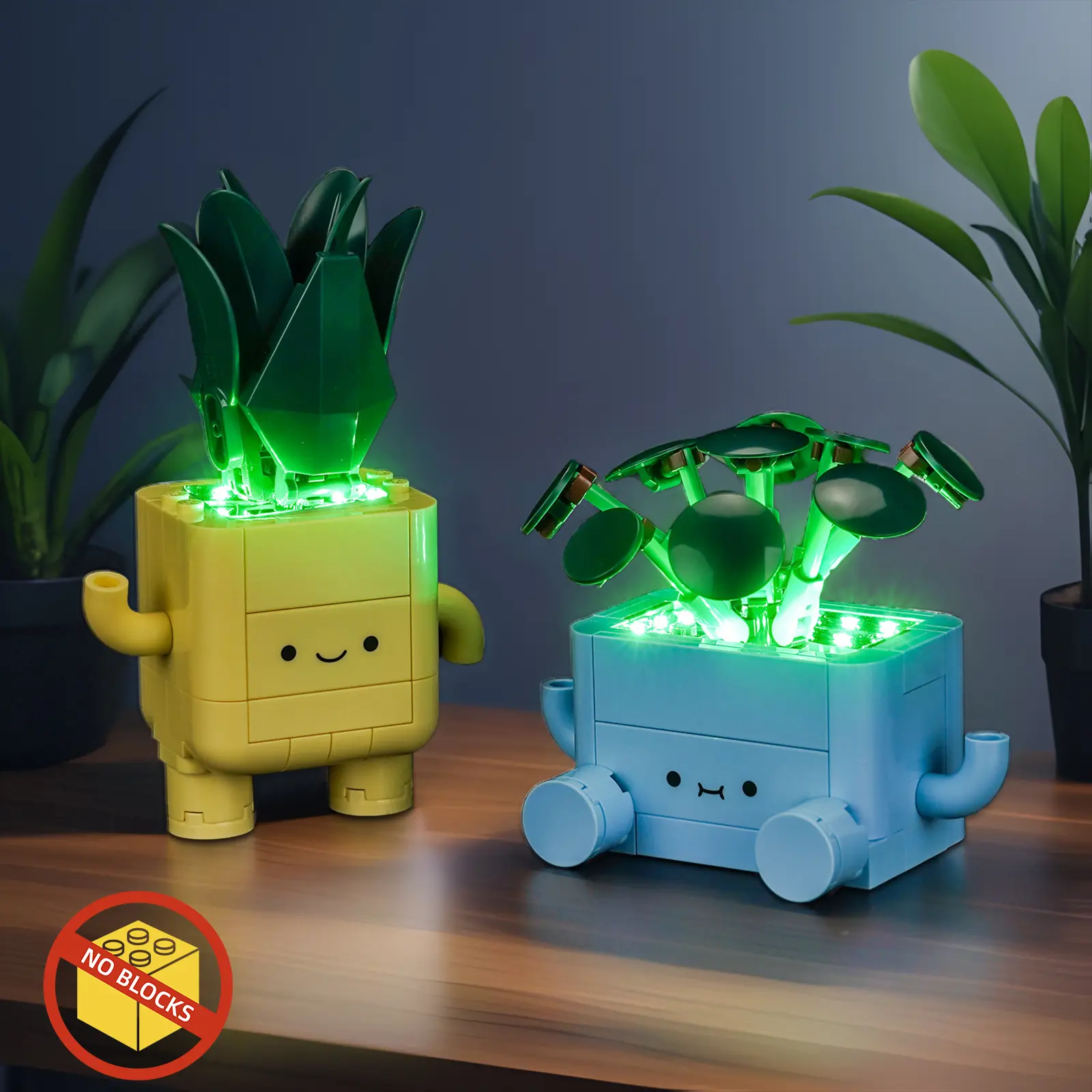 BrickBling LED Illumination Kit for LEGO Botanical Collection Happy Plants 10349 - ABS Plastic, Hidden Wiring, USB/AAA Power, Copper DIY Upgrade Set with USB Cable, Stylish Accessories, 12-Month Support for Building Block Enthusiasts’ Holiday Gifts, Led K