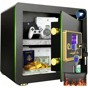 ACTIGER 2.3 Money Home Integrated Key-Handle Design Safe Box with Digital Keypad, Adjustable Shelf, for Home Office Use, LED Light, Ideal for Cash, Jewelry, Documents, Closet