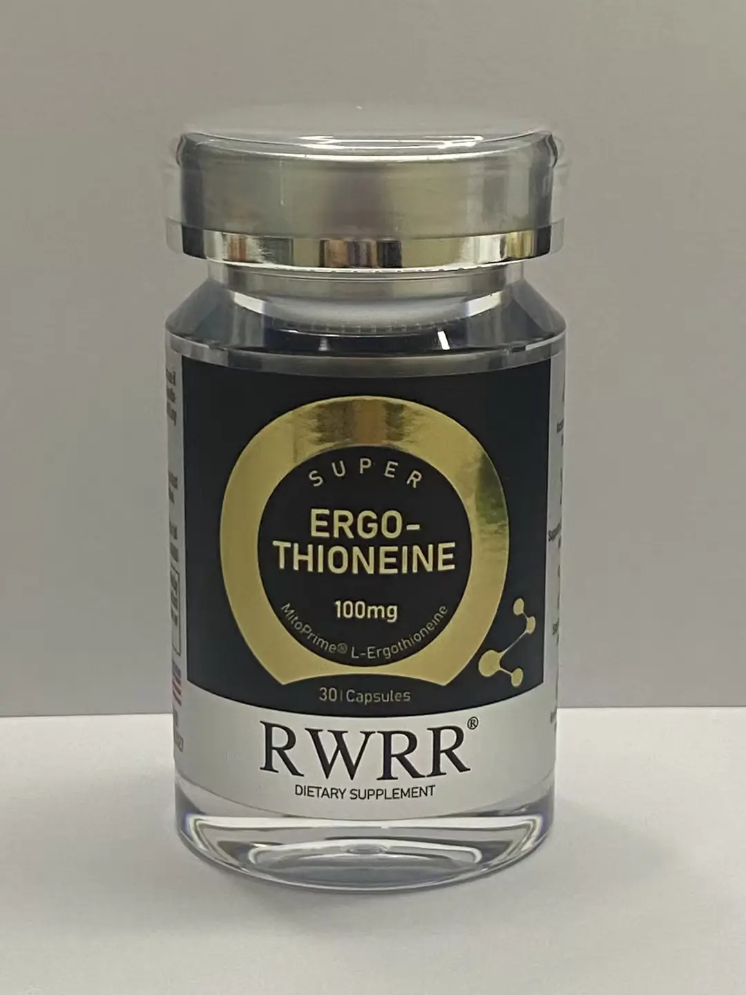 RWRR Super L-Ergothioneine Capsules - 100mg per Capsule, 30 Count, Prop 65 Safe Antioxidant Supplement for Cellular Energy & Healthy Aging Daily Nutritional Support