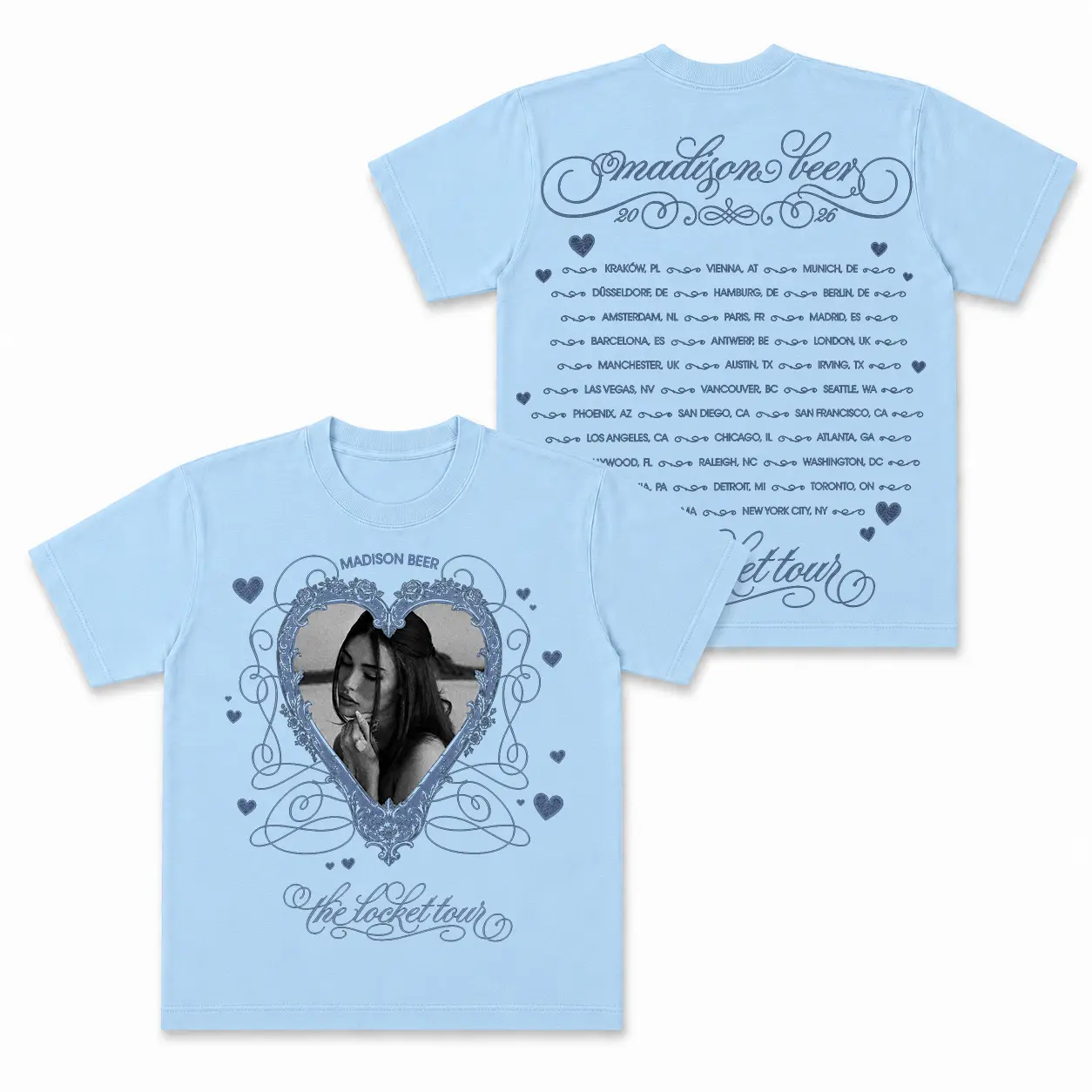 Vintage Madison Beer Graphic Tee, The Locket Album 2026 Tour Shirt, Retro R&B Streetwear T-Shirt, Music Merch Apparel Gift for Music Lovers