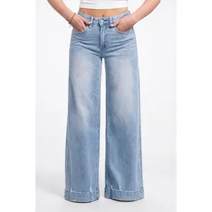 The Adrian by Lovervet High-Rise Wide Leg Denim Three Lengths