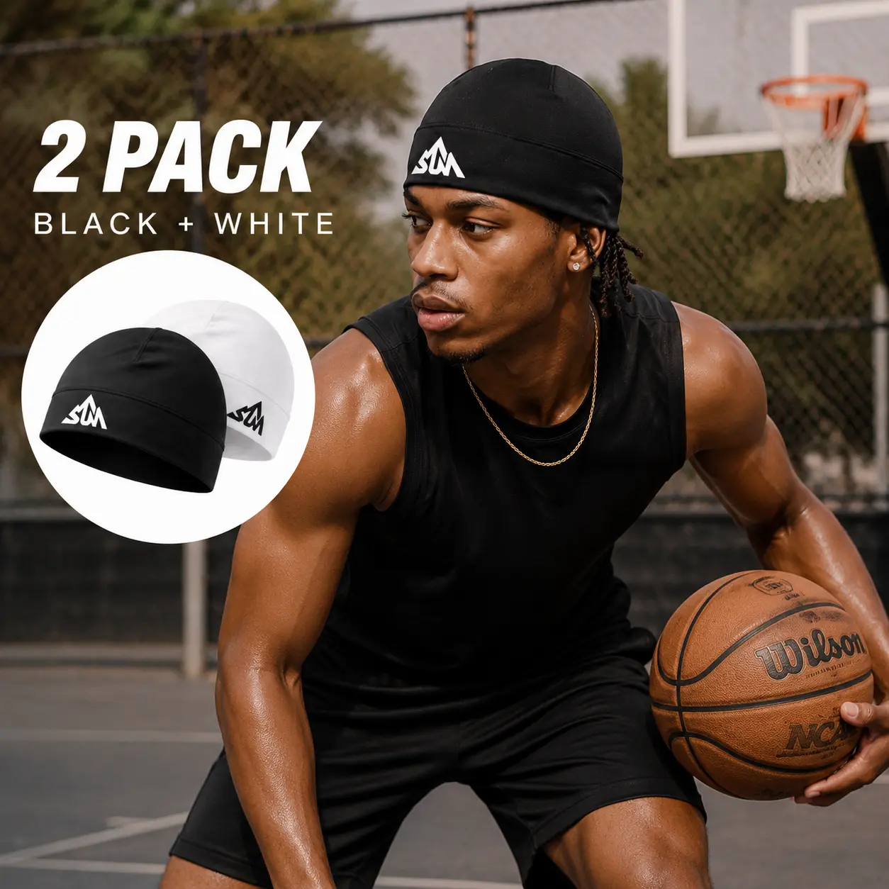 2-Pack Cooling Skull Cap - 2-Pack Value Breathable Wraparound Head Protection, Sweat-Wicking Helmet Liner for  Men, 2026 Summer Lightweight Athletic Head Wrap for Cycling & Daily Wear, Breathable Head Protection tiktokshopbacktoschool