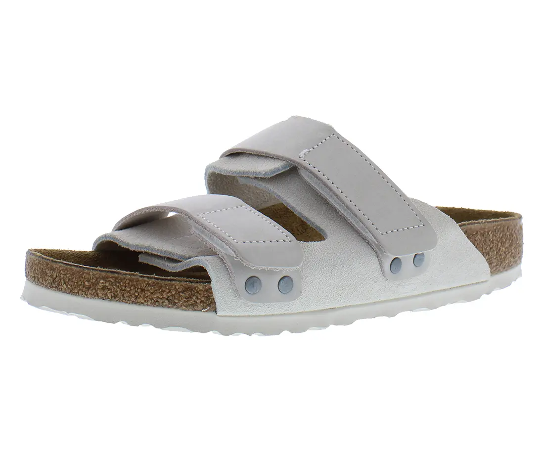 Birkenstock Uji Suede Slide Sandal, Unisex Narrow Fit Casual Walking Shoes with a Contoured Cork Footbed