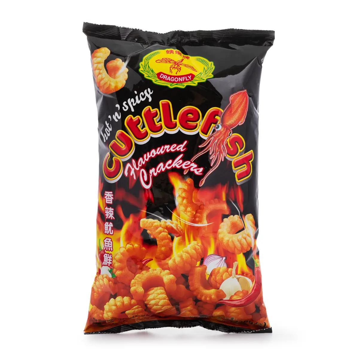 Dragonfly Cuttlefish Crackers, Hot and Spicy Flavor 226.8 g