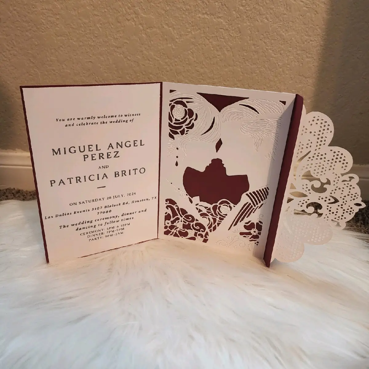 10 Pieces of Personalized Invitations | Wedding Invitations | Customized Invitations | Handmade Invitations | Handcrafted Item
