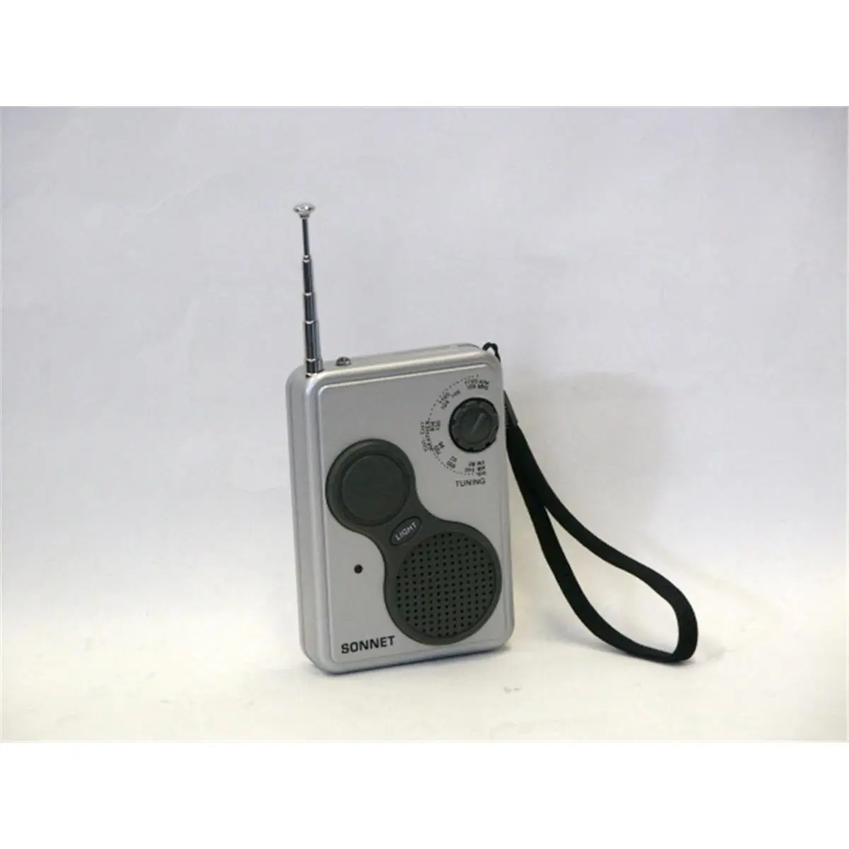 212 MAIN R-127 Portable Pocket Radio, Handheld AM/FM Emergency Radio with Weather Band, LED Light and Carrying Strap, Portable Radio