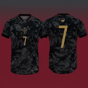 New 2026 Siu Seven Black Soccer Jersey – Vintage Football Streetwear Shirt, Athletic Gym Sports Top, Soccer Fan Gift for Men