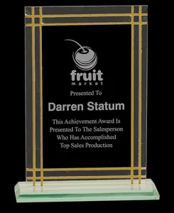 Custom Contemporary Full Border Glass Award