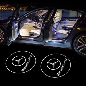 2pcs LED Car Door Welcome Light Logo Projector Laser for Mercedes-Benz Amg Smart W205 C300 W203 W206 W108 W124 W126 W140 W168