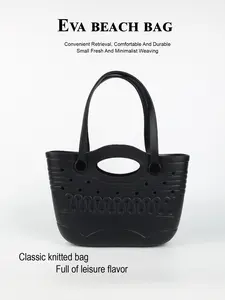 Simple Fashion Eva Beach Bag, Cut Out Design, DIY Outdoor Sports Bag, Portable Handbag, Travel Boat Swim Bag, Casual Style