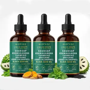 summervibes QIZFYZZ Soursop + Moringa + Sea Moss + Oregano Herbal Liquid Essence Immune Enhancement 3 Bottles