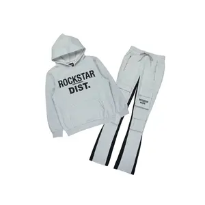 Antoon Heather Grey Stacked Track Set