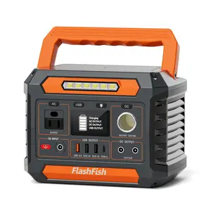 Flashfish P66A 200W Solar Generator Portable Power Station 39000mAh Battery Pack with 3 AC USB DC Outputs for Camping Emergency Travel