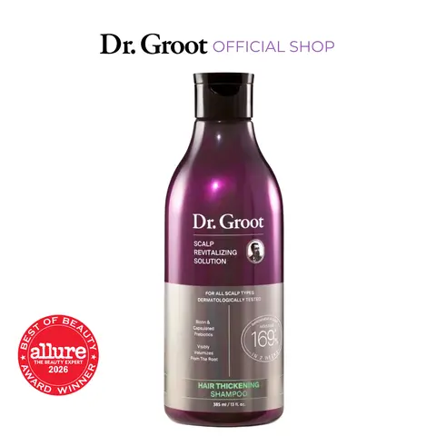 Dr. Groot Hair Thickening Shampoo – #1 Korean Hair Care Brand for Hair Thickening, K-Beauty Scalp Care, Biotin, Rosemary, Caffeine + Prebiotics, Color-Safe