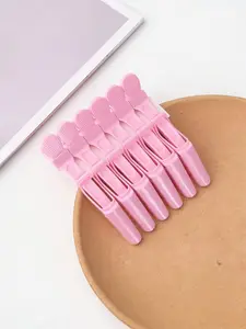 5 Pcs Professional Anti-Slip Crocodile Clip - Salon Styling Hair Clip for Thick & Long Hair - Dyeing & Hair Care Partitioning Clip