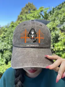 Ryland Grace Cat HAT, Golden Gate Bridge San Francisco HAT, Andy Weir Book Lover Gift, Sci-Fi Nerd Cat HAT