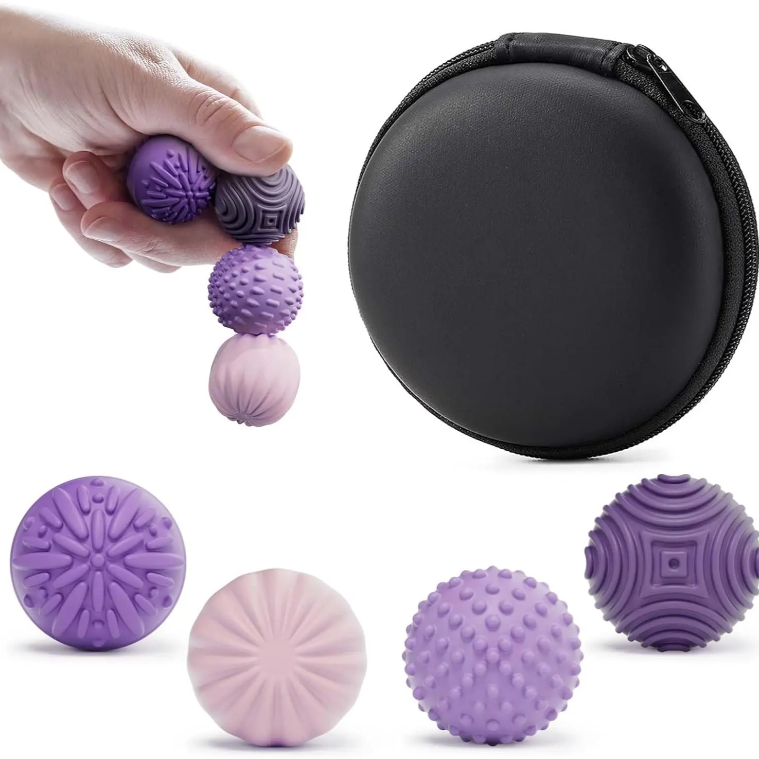 Silicone Magnetic Balls Fidget Toys for Adults & Teens, Magnetic Sensory Fidget Balls, Silent Stress Relief Desk Toy, Multi-Color Fidget Toys, Stress Relief Fidgets, Stress Relief Tools, Magnet Fidget Gift