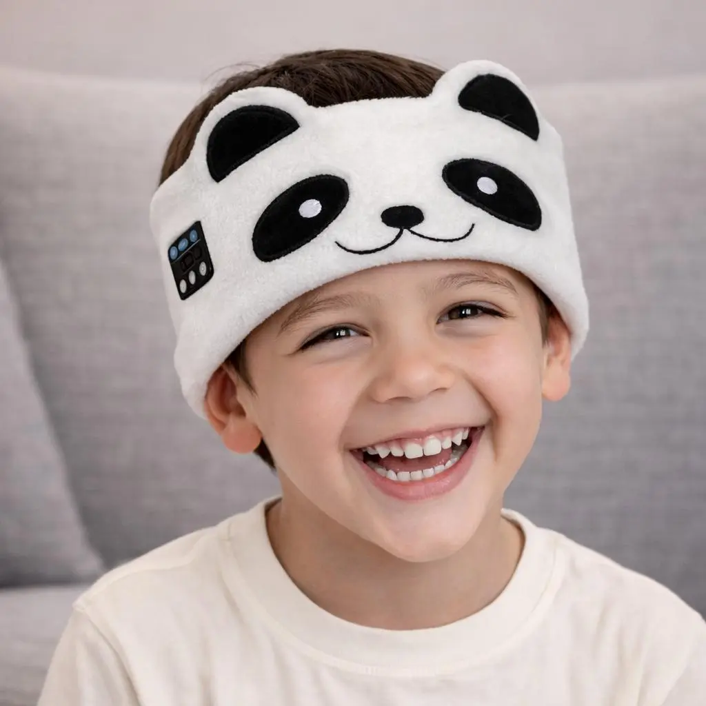 CozyPhones 3.0 Kids Wireless Headphones with Volume Limiter Boy Bundle | Bluetooth On-Ear Headset for Kids | Soft Plush Earpads | Unicorn, Kitty, Panda, Fox