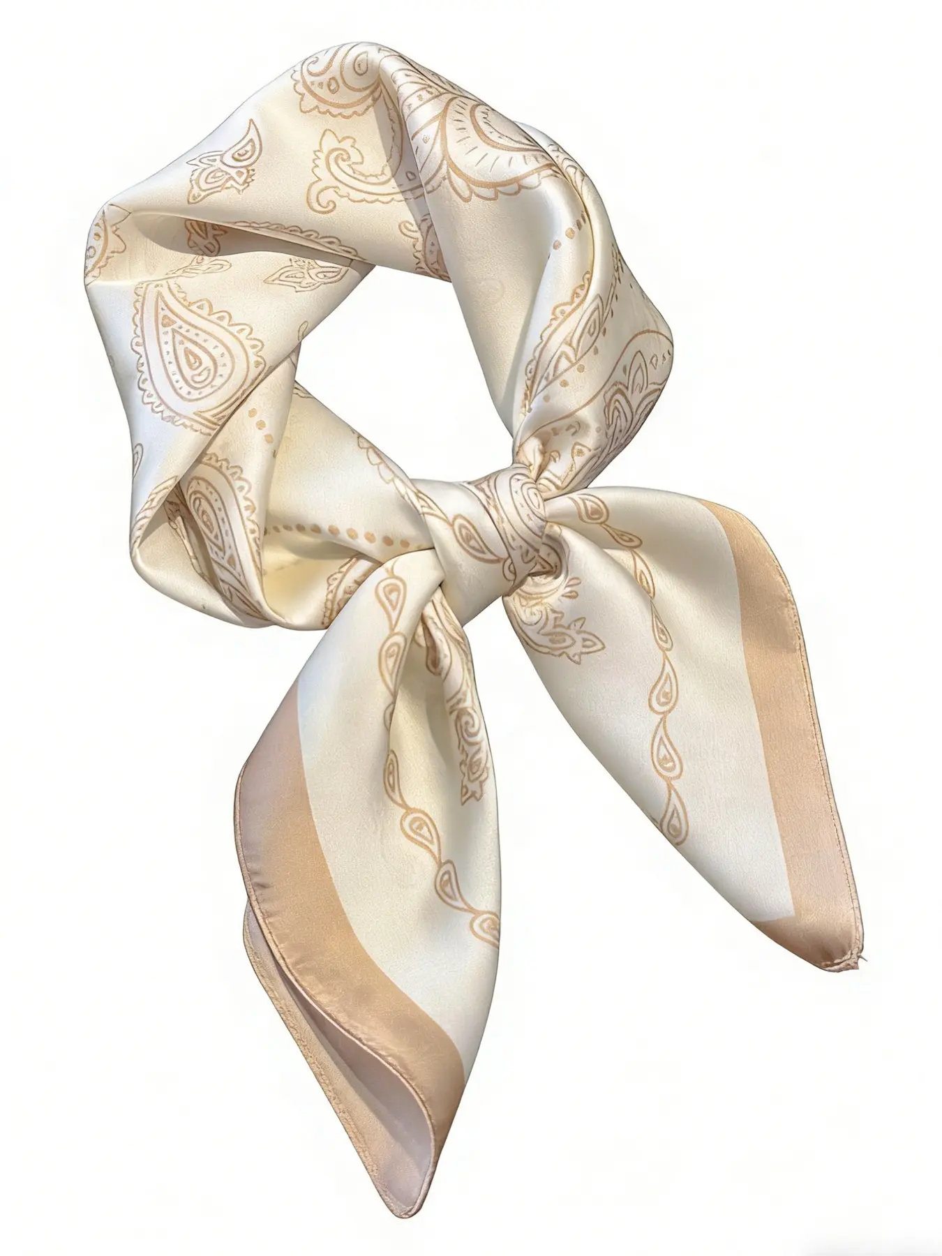 Women's Elegant Random Pattern Square Scarf, Summer Scarf, Boho Style Scarf, Casual Soft Comfortable Neck Scarf, Scarf Wrap for Daily Wear, Fashion Accessories for Women