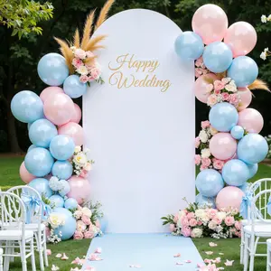 6x6.6x7.2 ft Arch Cover – Spandex Fitted Backdrop Covers for Weddings, Parties, Birthdays, and Ceremonies Summer Vibes Outdoor Fun