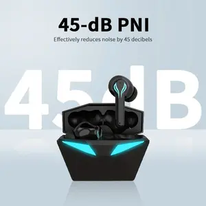 MOKATA Black Cool Blue LED Glow Bluetooth 5.4 Headphones - Audio Tech Gadgets, 50hr Playtime, Hi-Res Immersive Sound, IPX5 Waterproof, Adjustable Durable Gamer Design, Guys Gifts, Headset for Gaming & Sports Use