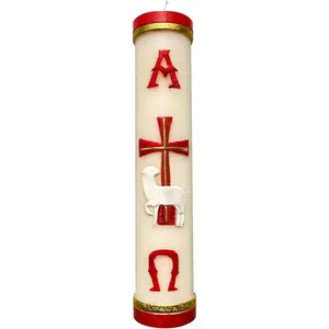 Religious Candles Catholic,Handmade Prayer Candles for Church Devotional Saint Blessed Mexican ,Paschal Candle,Cirios Religiosos Catolicos,Cirio Pascual,Veladoras Mexicanas,Escapularios Catolicos