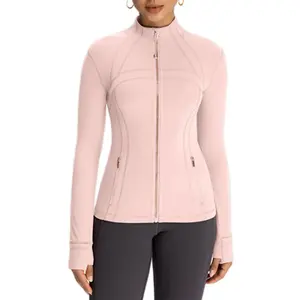 Breathable Quick Dry Women's Yoga Jacket Set Plus Size Running Sportswear Windproof Fitness All Sizes Available