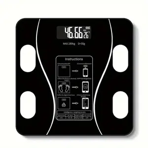 Digital Bathroom Scale – Backlit LED Display, Weighs up to 400 lbs/180 kg, for Home, Gym & Dorm, Women-Friendly (Not including battery model)