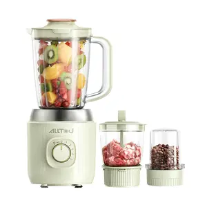 ALLTOU Blender 3 in 1 Food Processor Juicer Meat Grinder Chopper 5 Speed Options Pulse