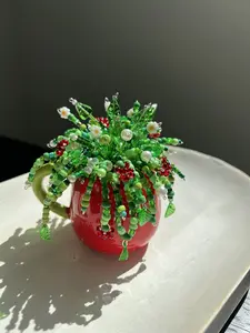 Strawberry Short Cake Beaded Plant