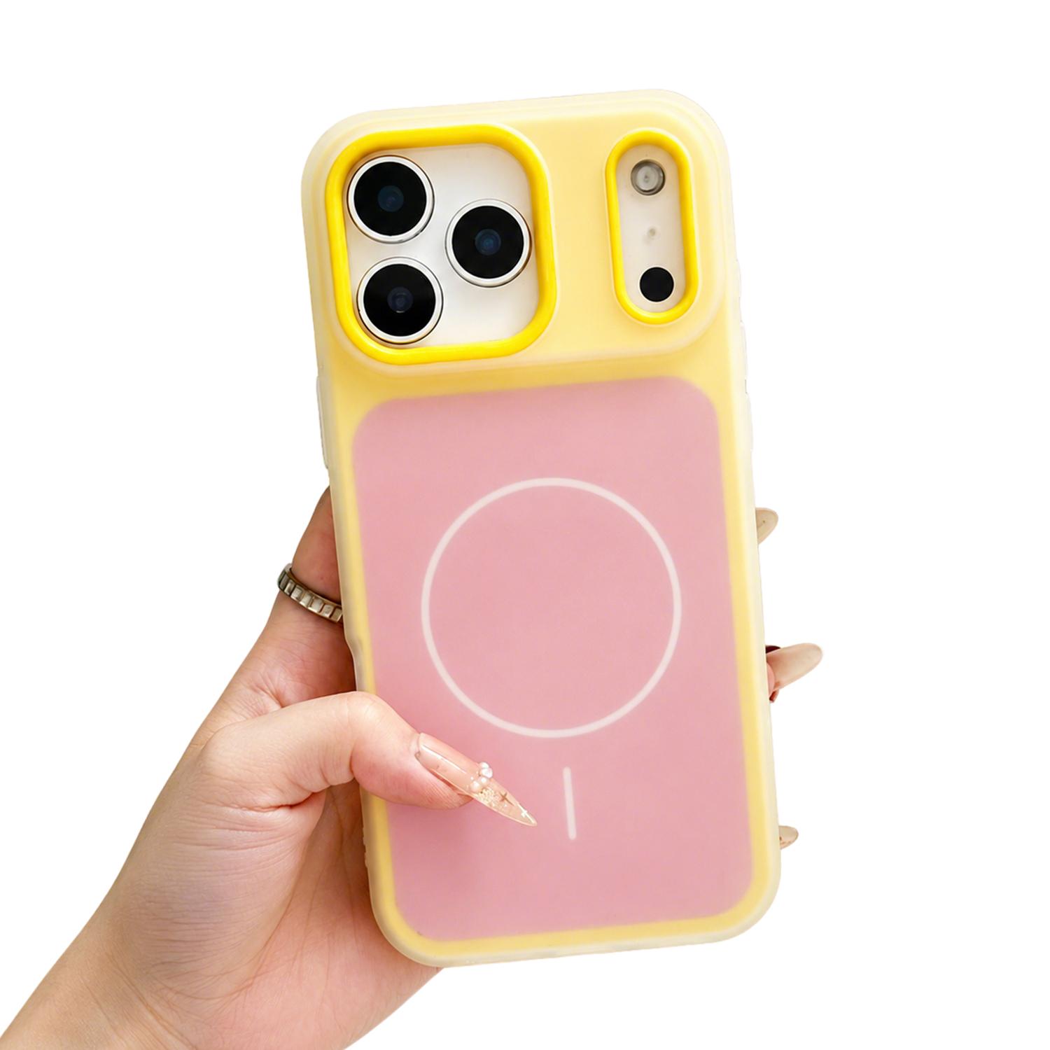For iPhone 17 16 15 14 13 Pro Max 2 In 1 Dual Layer Magnetic Phone Case, Jelly Soft Silicone Candy Color Block PC Hybrid Shockproof Bumper Cover Compatible With Magsafe Wireless Charging For iPhone 17 16 15 14 13 Pro Max 2 In 1 Dual Layer Magnetic Phone Case, Jelly Soft Silicone Candy Color Block PC Hybrid Shockproof Bumper Cover Compatible With Magsafe Wireless Charging
