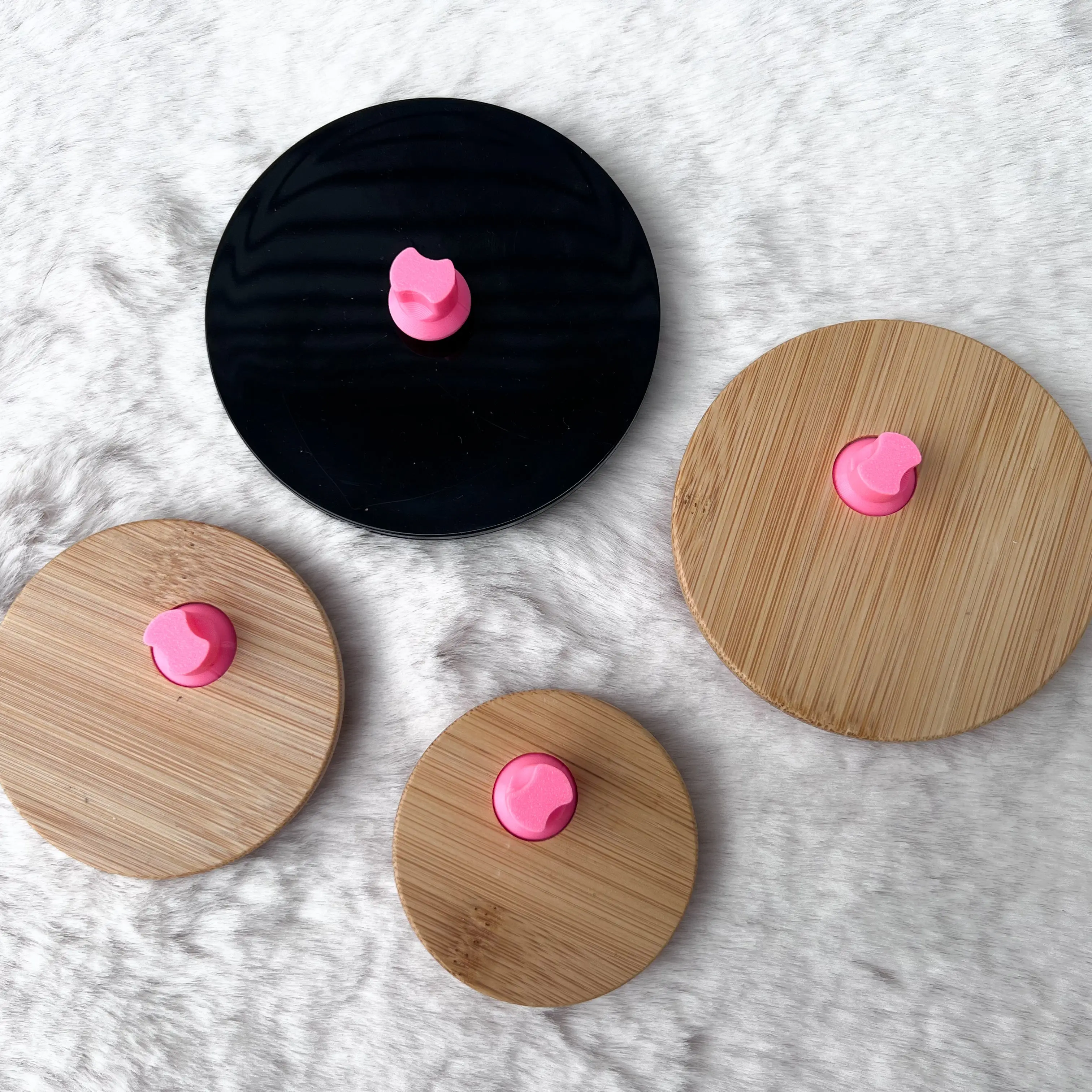 Lid Stoppers -For standard bamboo/acrylic snowglobe lids