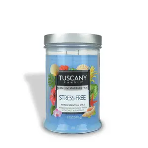 Stress-Free Long-Lasting Scented Jar Candle (18 oz)