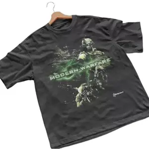 [Sale up to 35%] 2009 Call of Duty Modern Warfare 2 IW Promo Vintage Y2K T-Shirt Cotton Menswear Top Decoration