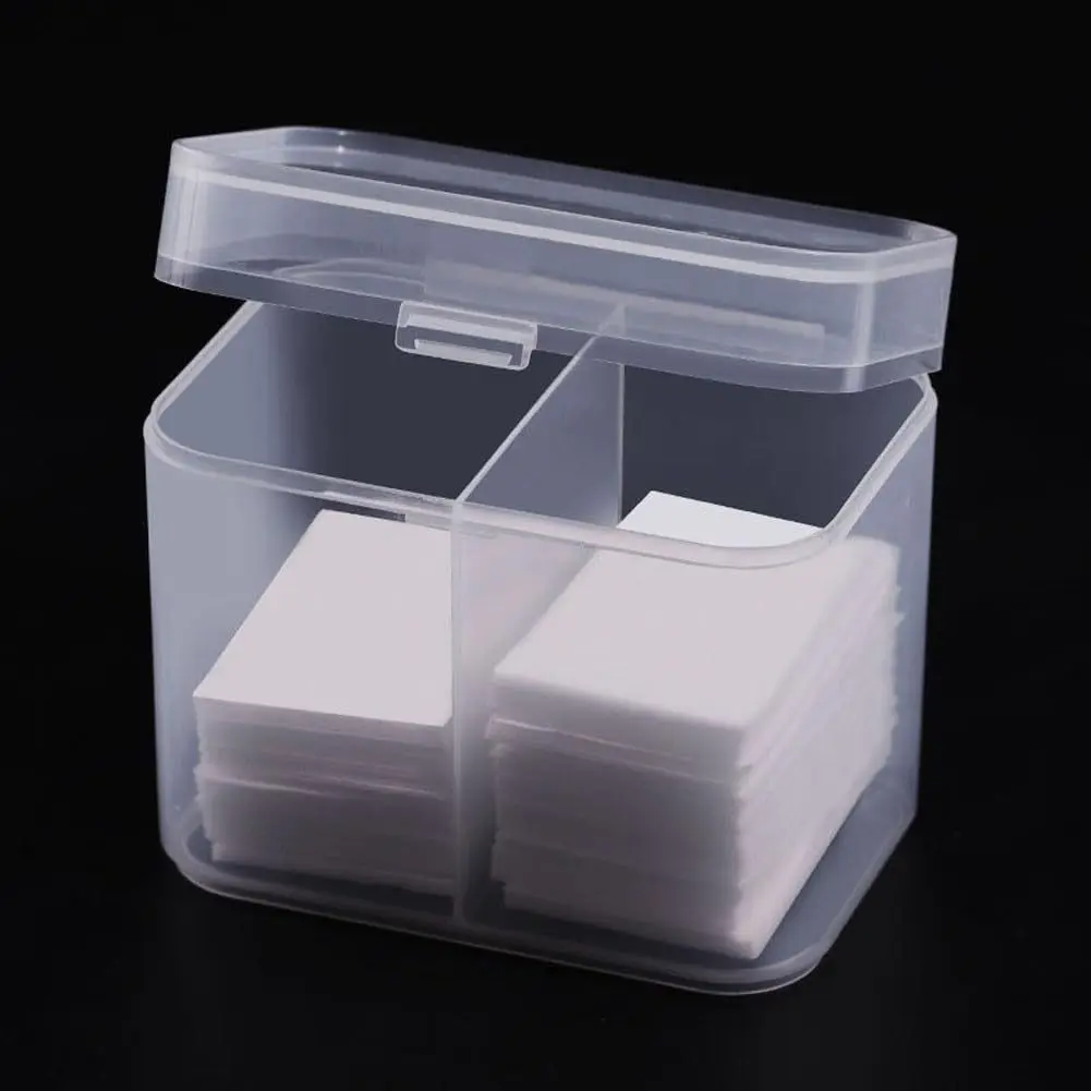Nail art towel storage box, makeup cotton pad storage box, nail polish remover cotton pad storage box, makeup cotton storage box, Clear Storage Box, Multi Compartment Design, Multi Compartment Organiser