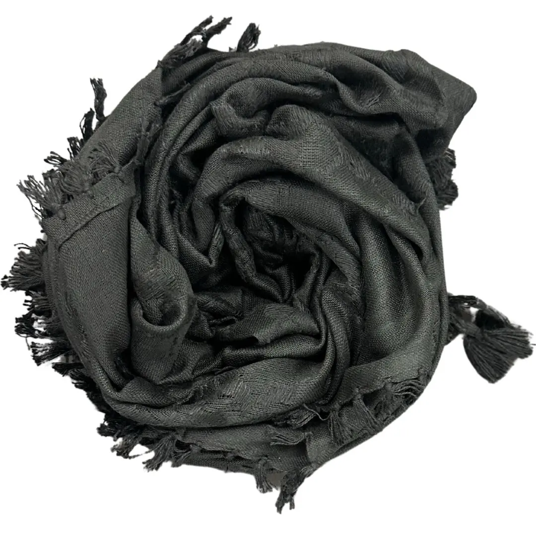 Black Kuffiyah Made In Palestine habibiheadscarf