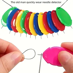 6pcs Random Color Home Needle Threader, Fast Sewing Tool for Seniors, Easy Needle Threading Kit, Essential Sewing Accessory, Sewing Supplies Crafts
