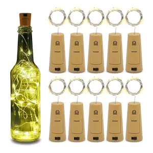 Solar Decorative Light Strip - Charges During the Day, Auto-Lights at Night, Mini Wine Bottle Light String, Premium Durable ABS Material, Perfect for Wine Bottle Decoration, Party Decor, DIY Crafts, Halloween/Christmas Ornaments-MM